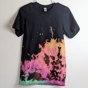 Hand Dyed Reverse Tie Dye T-shirt XS